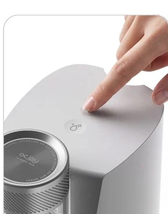 Finger pressing the OCJOY touch control