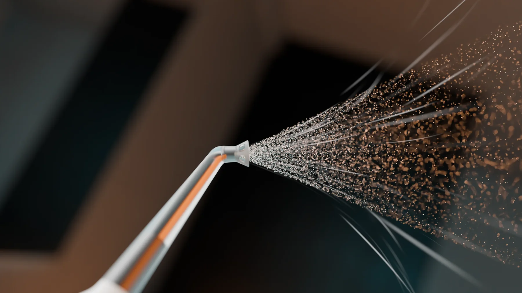 Fine airflow leaving the OCJOY nozzle